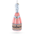 Pink Sparkling Wine Glass Christmas Ornament