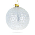 Textured Golf Ball Glass Christmas Ornament