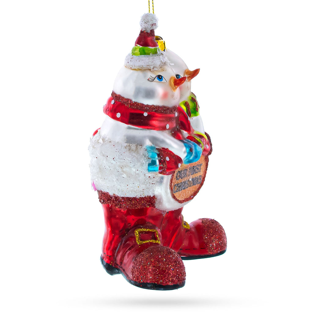 Our First Christmas Glass Christmas Ornament
