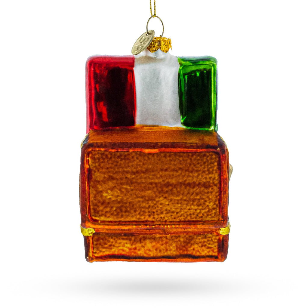 Rome, Italy Landmarks Glass Christmas Ornament