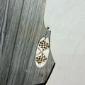 Checkered Flag Dangle Earrings