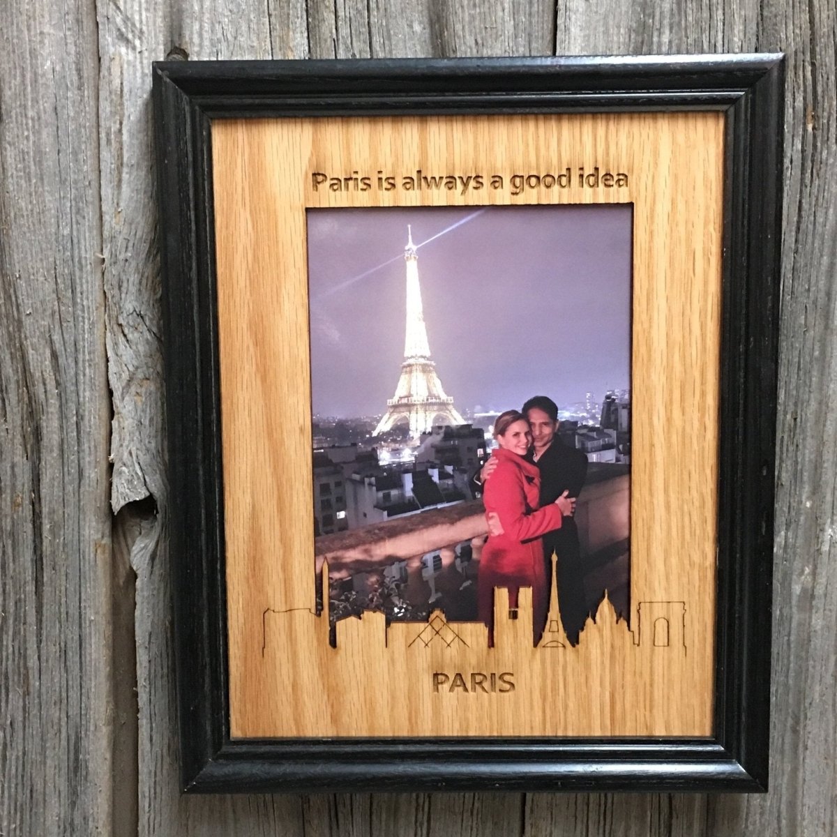 City Skyline Picture Frame - 8x10 Frame Hold 5x7 Photo