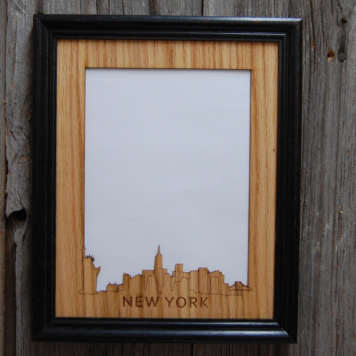 City Skyline Picture Frame - 8x10 Frame Hold 5x7 Photo
