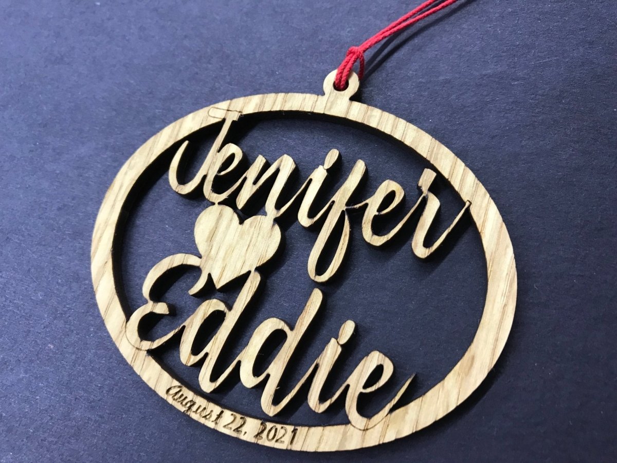 Couple's Name Ornament