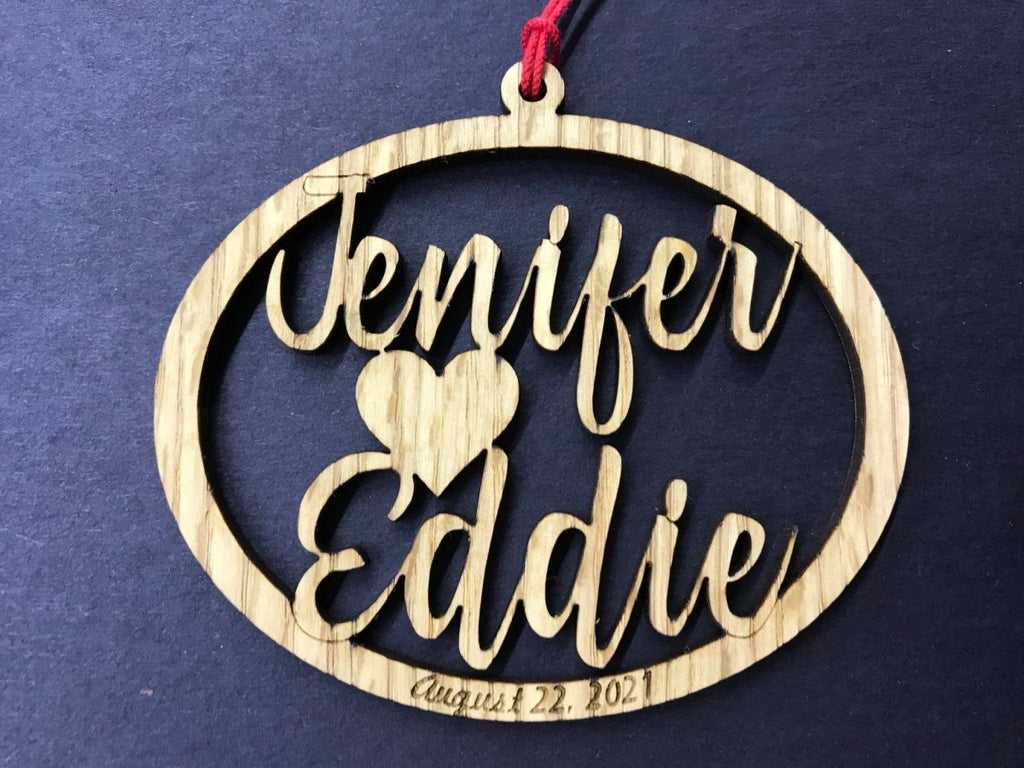 Couple's Name Ornament