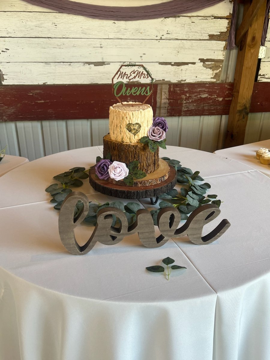 Couples Names Wedding Cake Topper