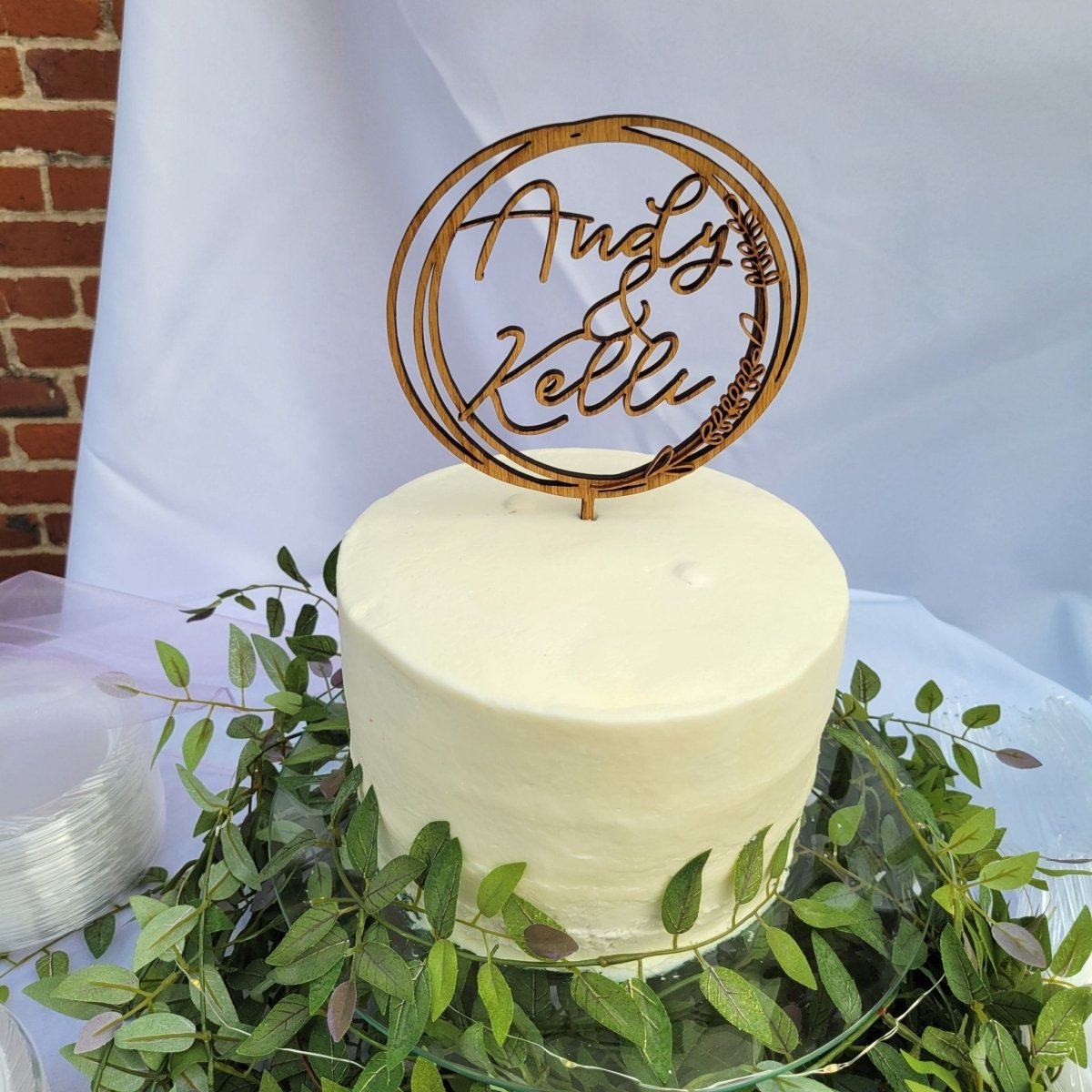 Couples Names Wedding Cake Topper