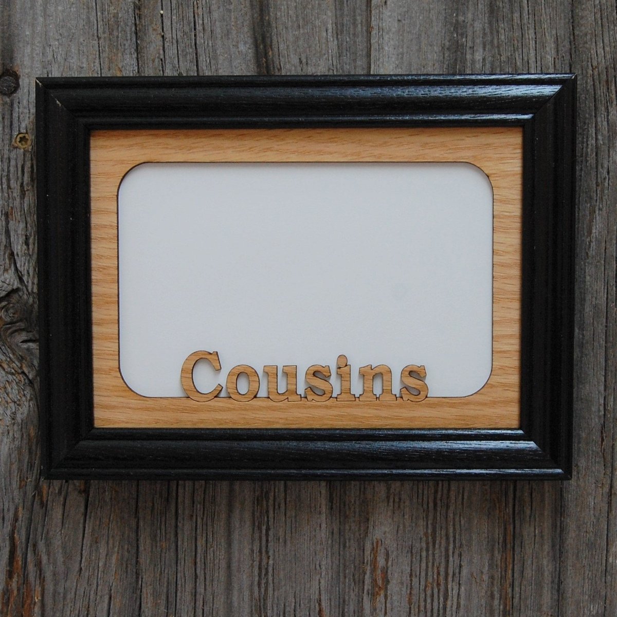 Cousins Picture Frame - 5x7 Frame Holds 4x6 Photo