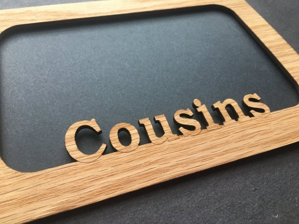 Cousins Picture Frame - 5x7 Frame Holds 4x6 Photo