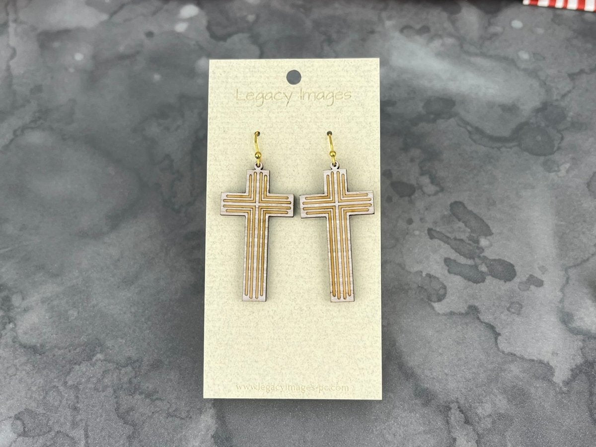 Cross Dangle Earrings