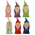 6 Wizards Wooden Christmas Ornaments