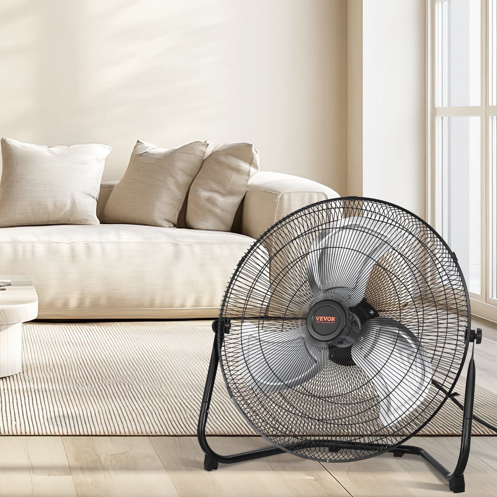 20 Inch Floor Fan 3 Speeds 360° Adjustable Tilt High-Velocity Industrial Fan