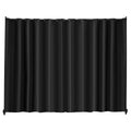 Room Divider, 96×120inch Portable Panel Room Divider with Wheels Curtain Divider Stand, Room Divider Privacy Screen for Office, Bedroom, Dining Room, Study, Black