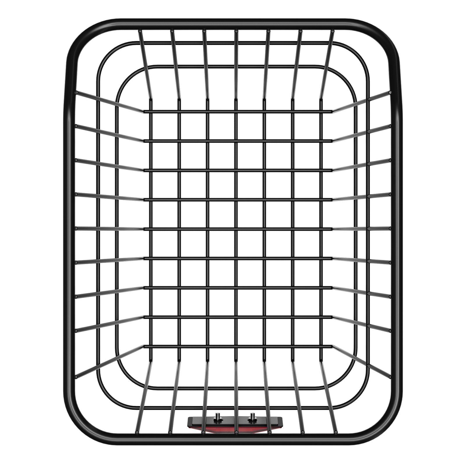 Rear Bike Basket Metal Wire Bicycle Basket Reflective Tail Light Cover