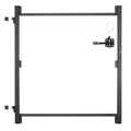 Gate Building Kit Fits 40 to 72 in Wide Openings 4 to 5 ft High Fence Black