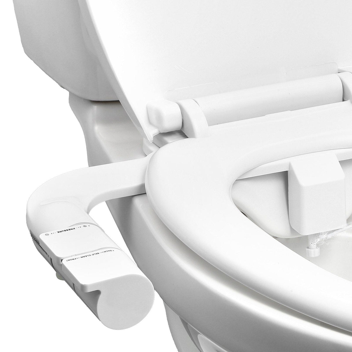 Bidet Attachment for Toilet Self-Cleaning Dual Nozzles Adjustable Pressure