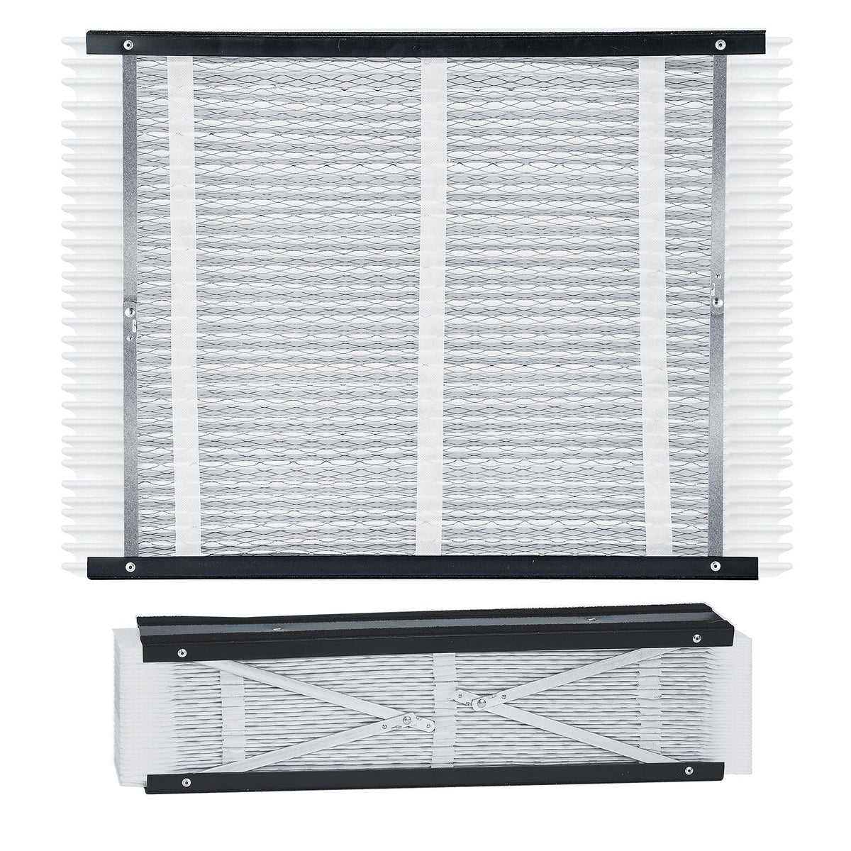 Air Filters MERV 16 Electrostatic Pleated HVAC Furnace Filter 2-Pack 20 x 25 x 4