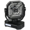 10400mAh Solar Fan Camping Fan with Solar Panel LED Lantern 7W 8 Inch