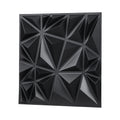 3D Wall Panels 33-Pack 11.81 x 11.81'' PVC 32 Sq.Ft Coverage Diamond Matte Black