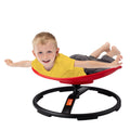 Kids Swivel Chair, 220 LBS Capacity, Sensory Spinning Chair, Autistic Kids Sensory Toy Chair with Non-Slip Metal Base, Toddler Sit and Spin Chair for Coordination Balance Focus Training Red