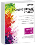 Canvas Boards for Painting 12 Pack 11 x 14 Inch Blank Canvases for Painting