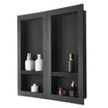Shower Niche 16"x 32"+ 16"x 32"Recessed Wall Shelf for Bathroom