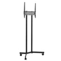 Rolling TV Stand, Mobile TV Cart for 32-65 Inch Screens, Height Adjustable, Portable Monitor Stand with Wheels Holds up to 88 lbs for Living Room, Bedroom, Office, Outdoor, Max VESA 400x400mm