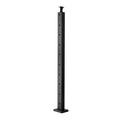 Cable Railing Post, 36x1x2 Inch Level Deck Stair Posts, 1-Pack Stainless Steel Cable Handrail Post, Pre-Drilled Pickets with Mounting Bracket Stair Railing Kit, Black, 1JZLGZXHS914LZA6X001V0
