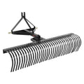 Tow Behind Dethatcher, 72-inch Tow Dethatcher with 36 Steel Tines, 3-Point Lawn Dethatcher Rake with Attachments for Tractor, Landscape Rake for Garden, Farm, Grass