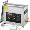 6L Upgraded Ultrasonic Cleaner (400W Heater,180W Ultrasonic) Professional Digital Lab Ultrasonic Parts Cleaner with Heater Timer for Jewelry Glasses Instruments Cleaning