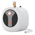 Electric Mini-Tank Water Heater 8-Gallon Tank, 1440W Hot Water Boiler Storage, Safety Temperature Pressure Valve Easy Install, for Kichen Bathroom Restaurant, Shelf Wall Floor Mounted