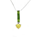 LOAS1324 - Rhodium 925 Sterling Silver Chain Pendant with AAA Grade CZ in Multi Color
