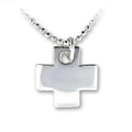 LOAS1164 - High-Polished 925 Sterling Silver Chain Pendant with No Stone