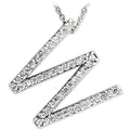 21621 - Rhodium Brass Pendant with AAA Grade CZ in Clear