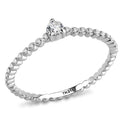 DA343 - No Plating Stainless Steel Ring with AAA Grade CZ in Clear
