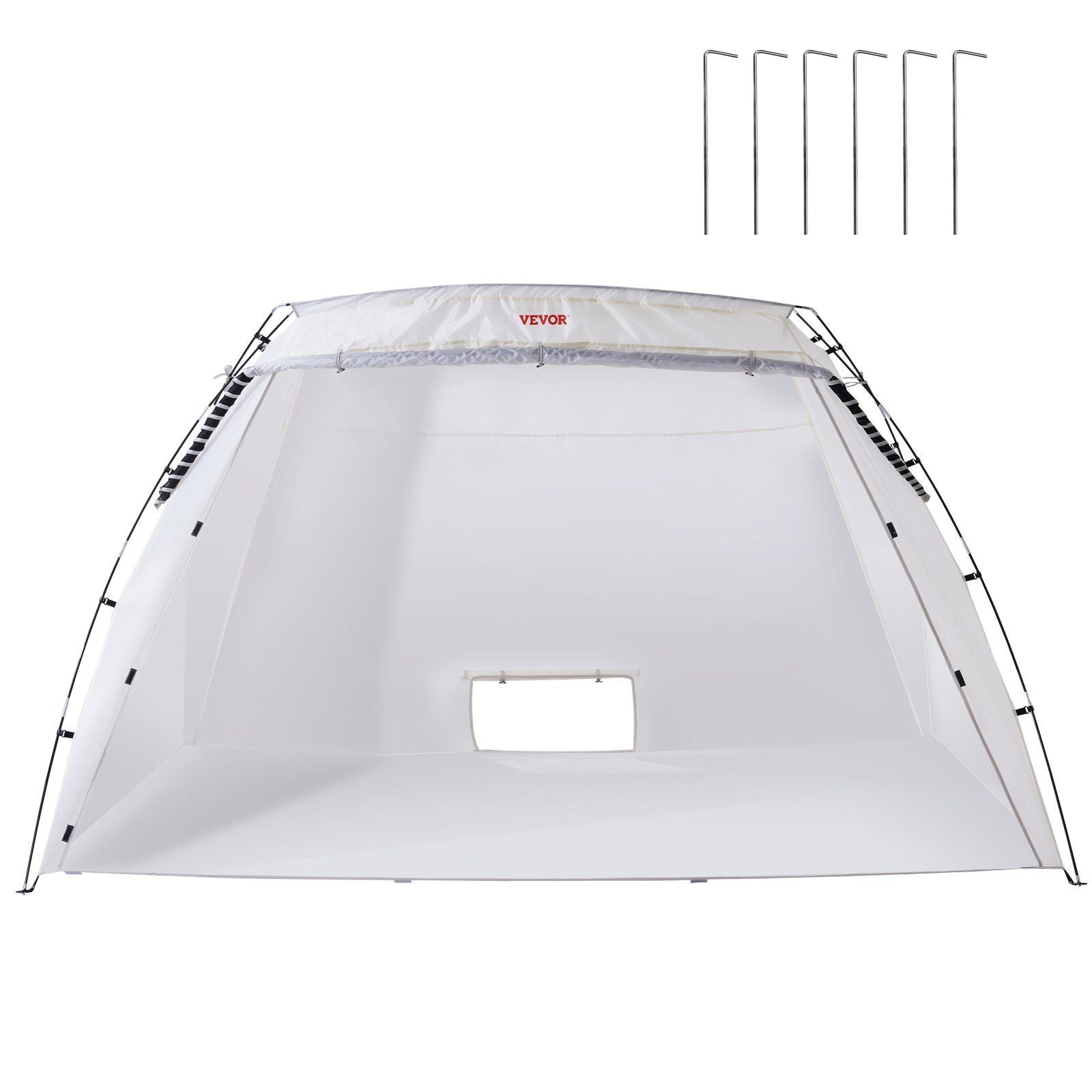 Portable Paint Booth, Larger Spray Paint Tent with Built-in Floor & Mesh Screen, Painting Tent Station for Furniture DIY Hobby Tool, 10x7x6ft Spray Paint Shelter