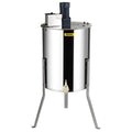 Electric Honey Extractor, 4/8 Frames Honey Spinner Extractor, Stainless Steel Beekeeping Extraction, Apiary Centrifuge Equipment with Height Adjustable Stand, Honeycomb Drum Spinner with Lid