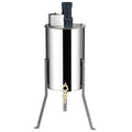 Electric Honey Extractor, 2/4 Frames Honey Spinner Extractor, Stainless Steel Beekeeping Extraction, Apiary Centrifuge Equipment with Height Adjustable Stand, Honeycomb Drum Spinner with Lid