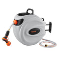 Retractable Hose Reel Water Hose Reel 115'x1/2" 180° Swivel Wall-Mounted