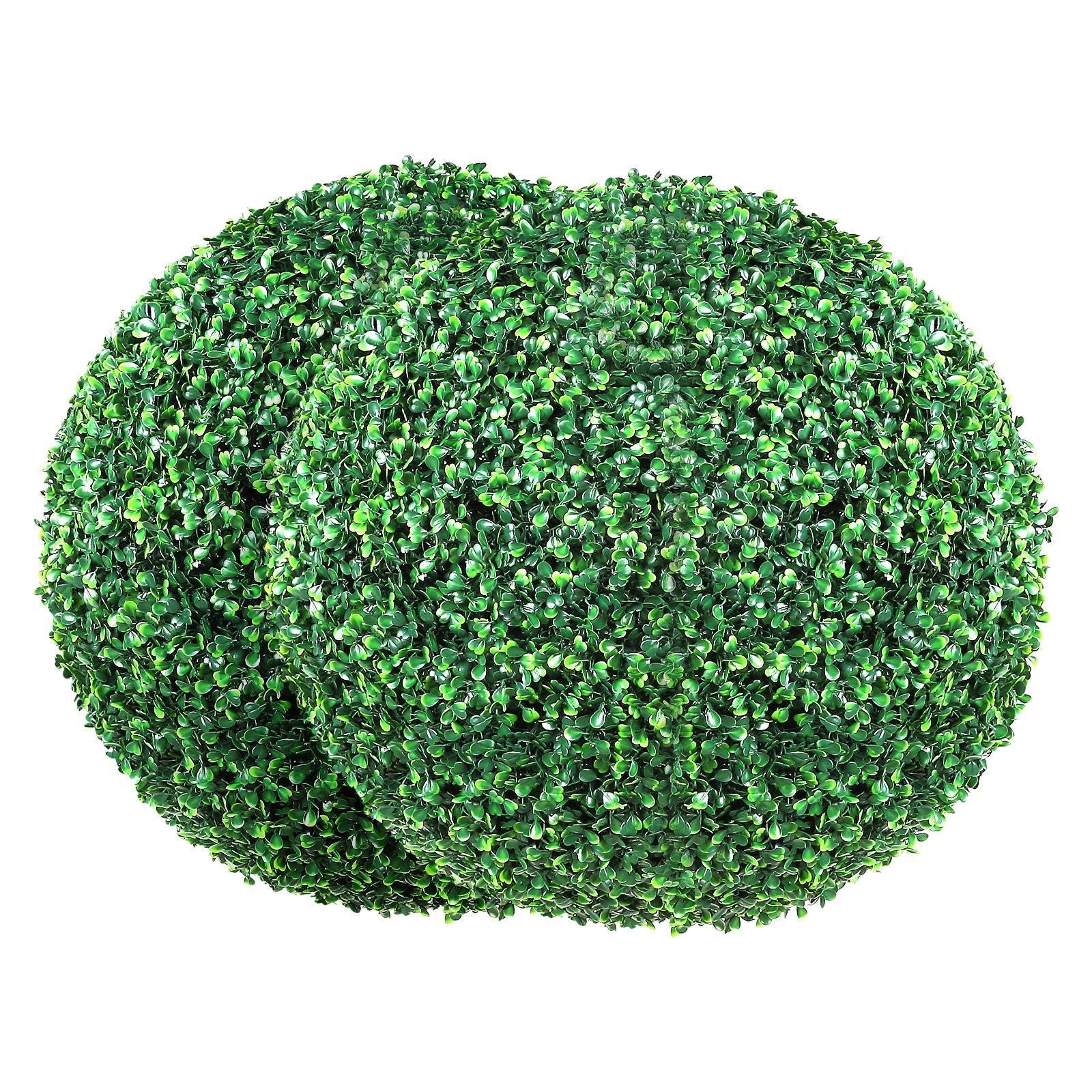 Artificial Topiaries Boxwood Trees, 20' Tall (2 Pieces), Ball-Shape Faux Topiaries Plant, All-year Green Feaux Plant Decorative Balls for Backyard, Balcony,Garden, Wedding and Home Décor