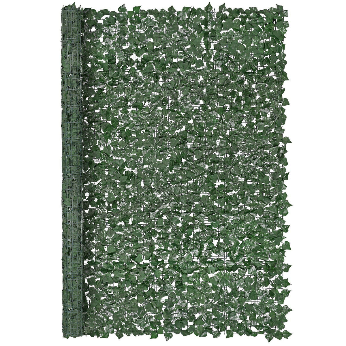 Ivy Privacy Fence, 96 x 72 in Artificial Green Wall Screen, Greenery Ivy Fence with Strengthened Joint, Faux Hedges Vine Leaf Decoration for Outdoor Garden, Yard, Balcony, Patio Decor