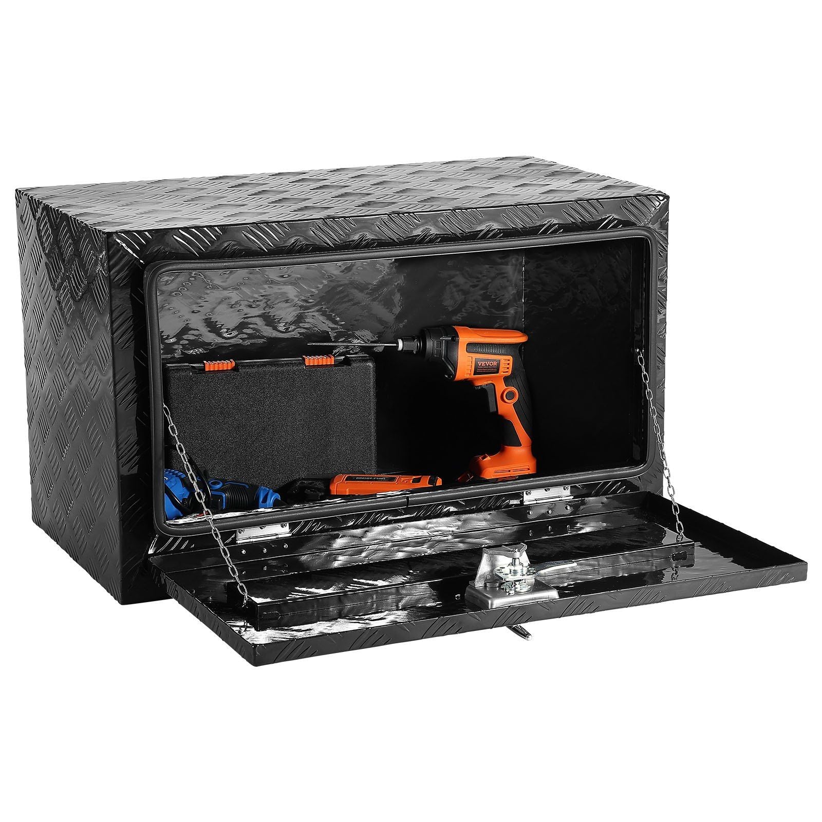 Underbody Aluminum Truck Tool Box 36" x 14" x 16" Trailer RV Tool Storage
