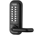 Mechanical Keyless Entry Door Lock, 14 Digit Keypad, Embedded Outdoor Gate Door Locks Set with Keypad and Handle, Water-proof Zinc Alloy, Easy to Install, for Garden, Garage, Yard, Storage Shed