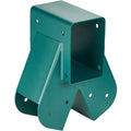 A-Frame Middle Swing Set Brackets, Heavy Duty Carbon Steel Swing Set Hardware with Mounting Hardware, DIY Swing Set Bracket Swing Set Kit for 4x4 Legs & 4x6 Beam, Green