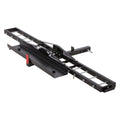 Motorcycle Carrier, 600 LBS Steel Motorcycle Carrier Hitch Mount with Loading Ramp, Scooter Dirt Bike Trailer Hauler with Ratchet Straps and Stabilizer, for Car, Truck with 2" Hitch Receiver