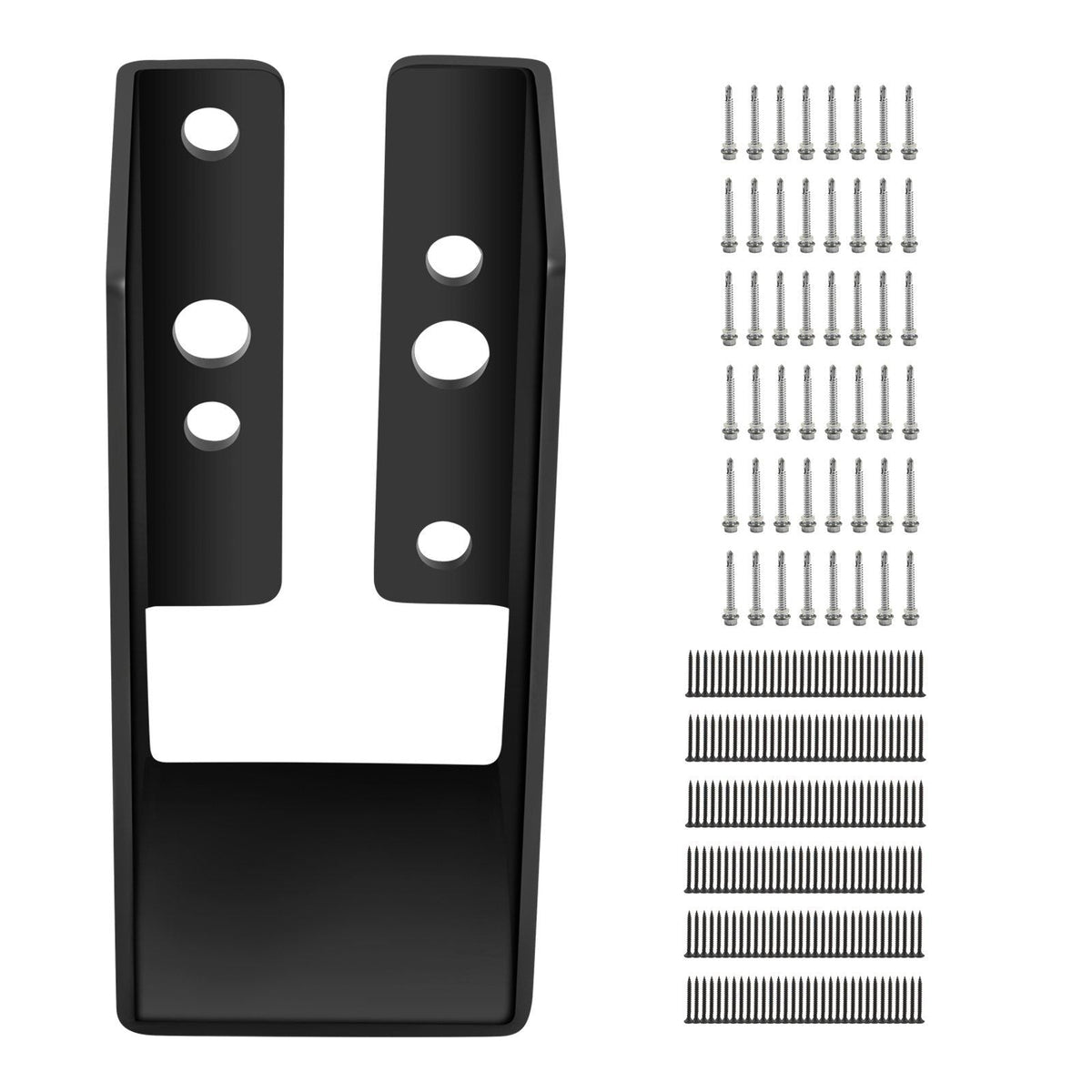 Concealed Joist Hanger, 2"x4" Outdoor Accent Concealed-Flange, Pack of 24 Concealed Joist Bracket, Q235 Steel Plate Powder-Coated Concealed Face Mount Joist Hanger for 2"x4" Beam Swing, 3.7"