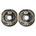 Electric Trailer Brake Assembly, 12" x 2", 1 Pair Self-Adjusting Electric Brakes Kit for 7000 lbs Axle, 5-Hole Mounting, Backing Plates for Braking System Part Replacement (1 Right + 1 Left)