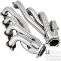 Exhaust Header Set 1 5/8" Exhaust Turbo Headers, Stainless Steel Exhaust Manifold Headers, Shorty Engine Conversion LS Swap Exhaust Headers for Chevy LS1 LS2 LS3 LS6 LS10 SUV/Truck Car
