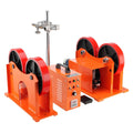 110V Turning Rolls Linkage Roller, 1000KG/2205LBS Loading Welding Turning Roll, 25-1400mm Diameter, 80-1600 mm/min Rotary Welding Positioner & Welding Torch Stand for Welding Equipment Support