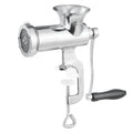 Manual Meat Grinder, 304 Stainless Steel Hand Meat Grinder with Steel Table Clamp, Meat Mincer Sausage Maker & 2 Cutting Plates, Cookie Attachment, Sausage Tube for Beef Pepper Mushroom Cookie